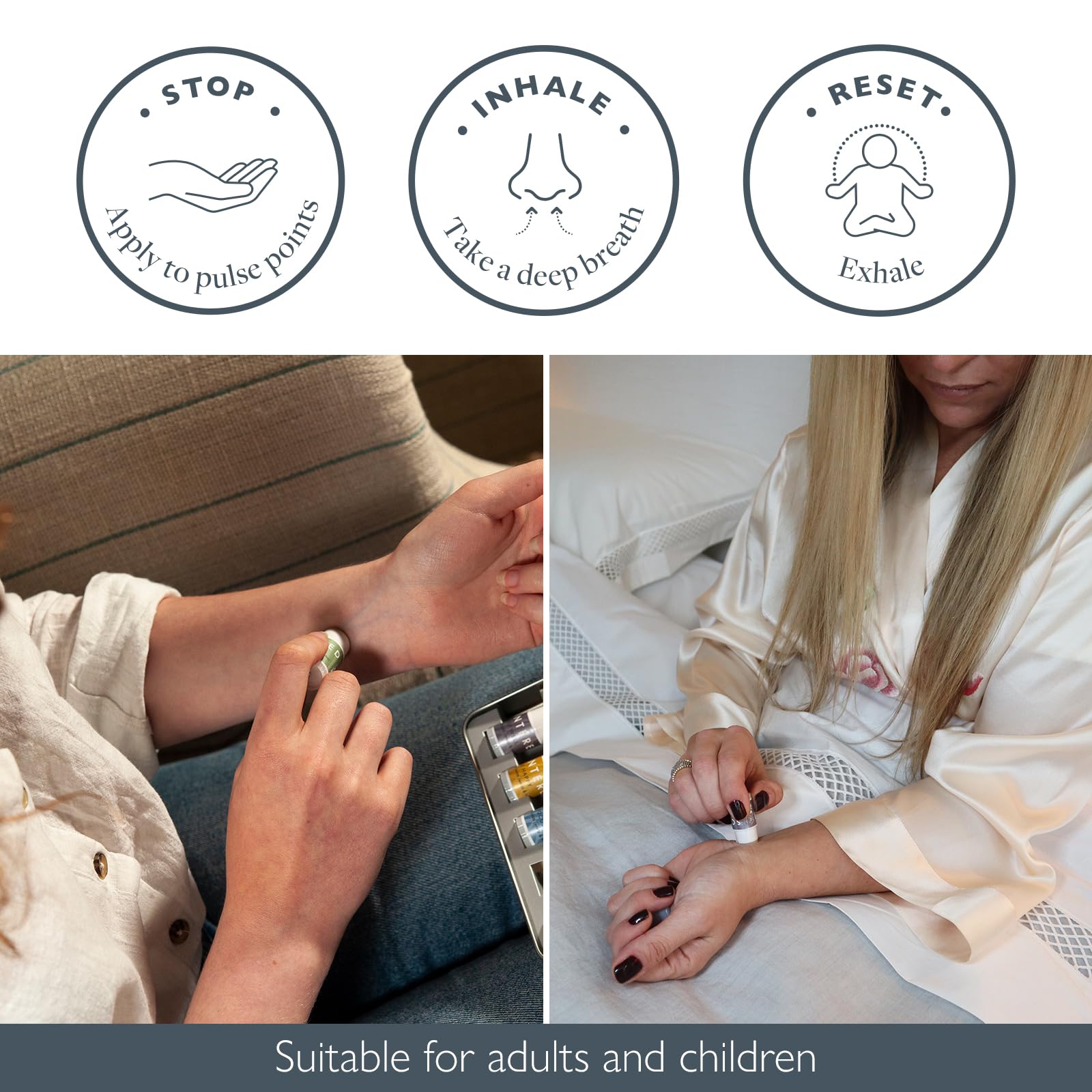 Scentered Escape balm image promoting mindfulness and balance