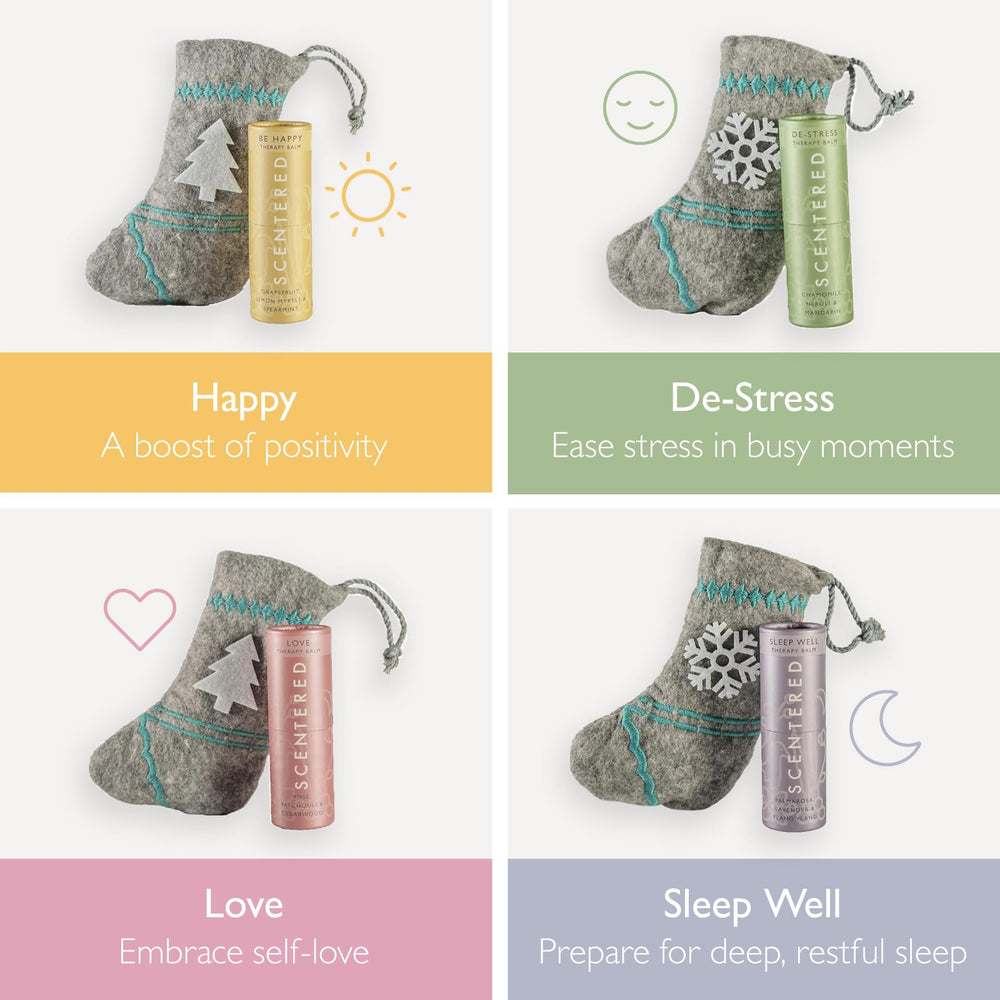 Scentered Happy balm bottle fuels positivity and mood uplift