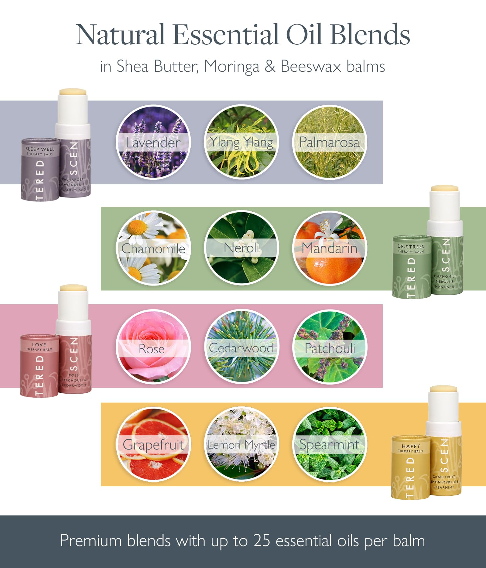 Scentered Love balm bottle supports emotional balance and self-care
