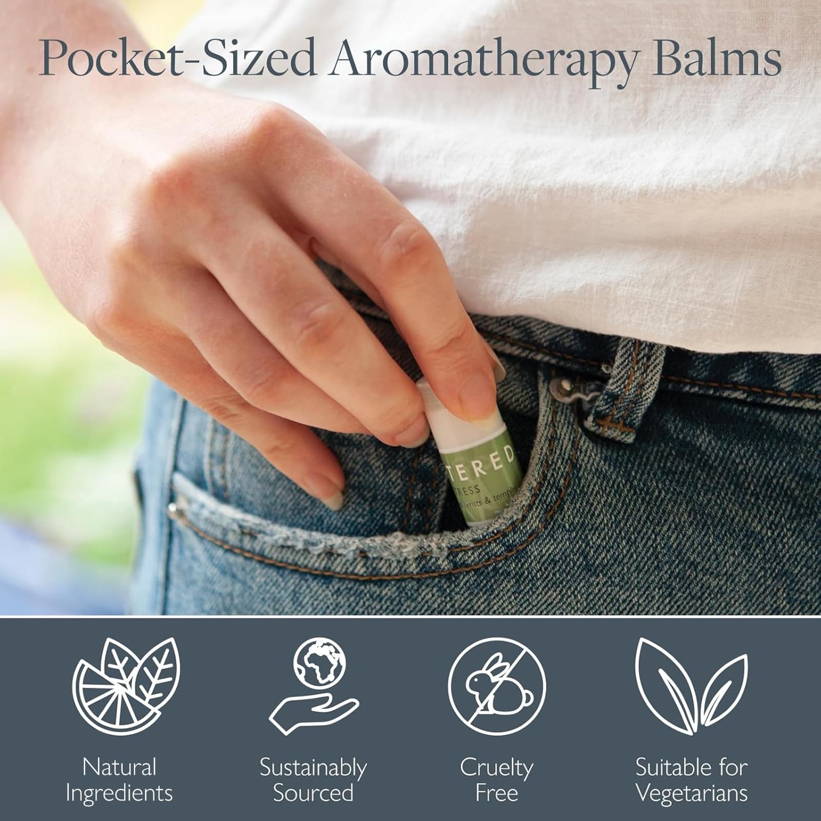 Scentered Love balm image supporting emotional balance