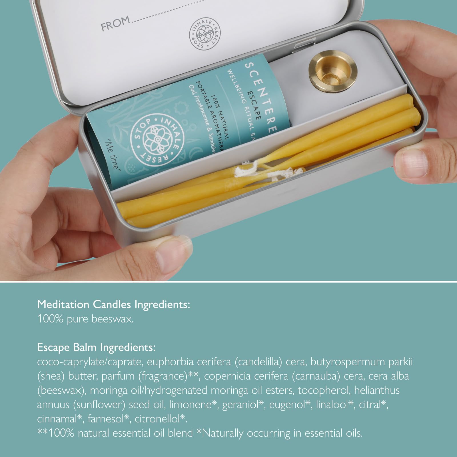 Scentered portable travel tin enables mindfulness on the go