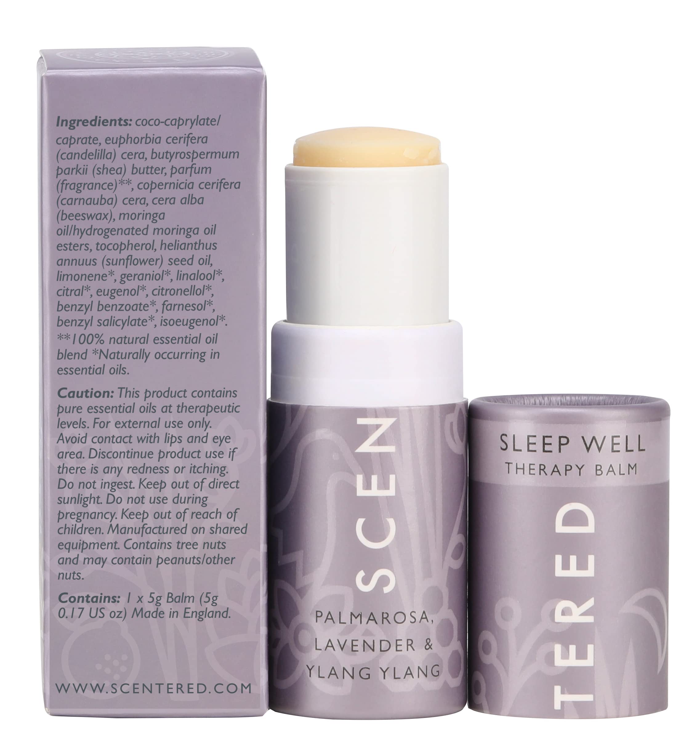 Gift-ready Sleep Well Balm packaging for aromatherapy lovers.