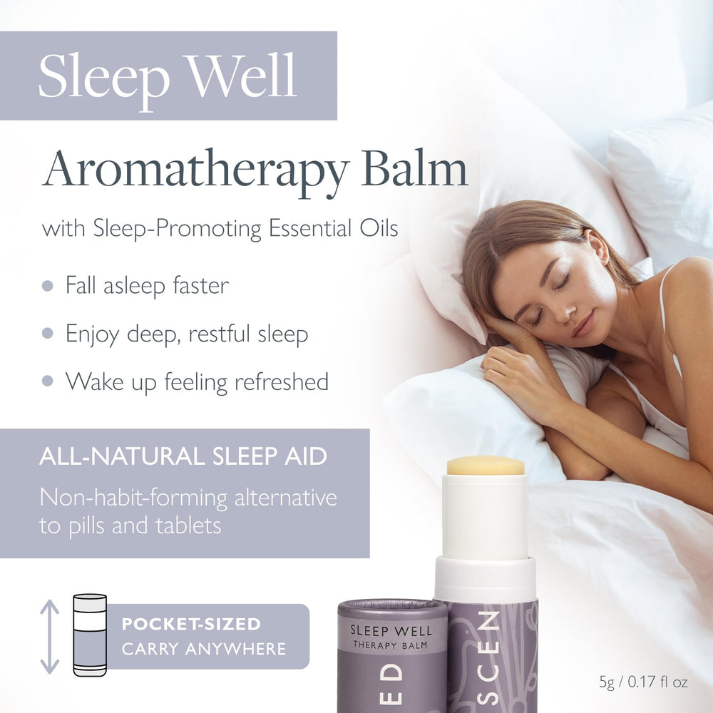 Close-up of balm applied to pulse points for quick relaxation.