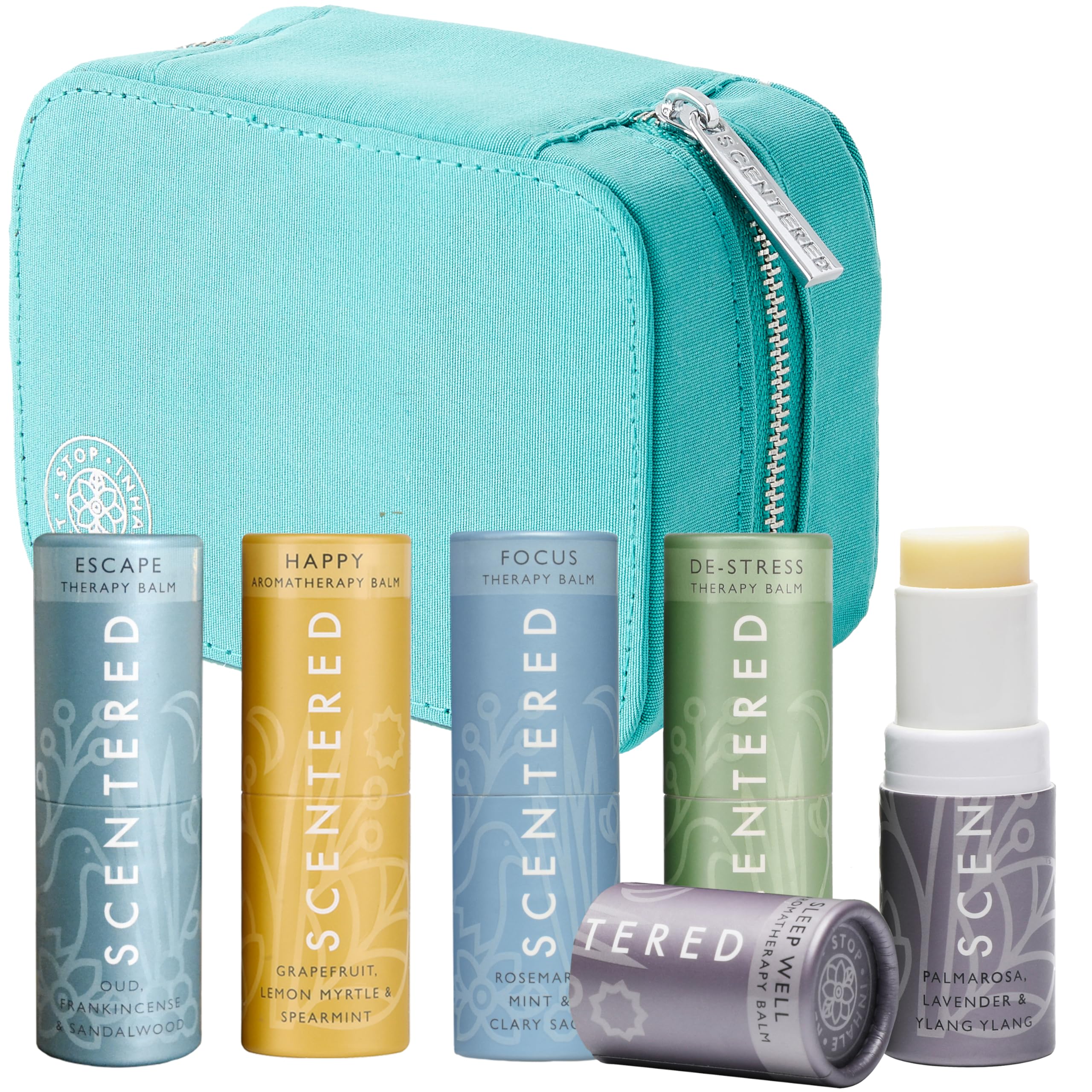 Scentered Sleep Well balm stick for restful evenings and gentle relaxation.