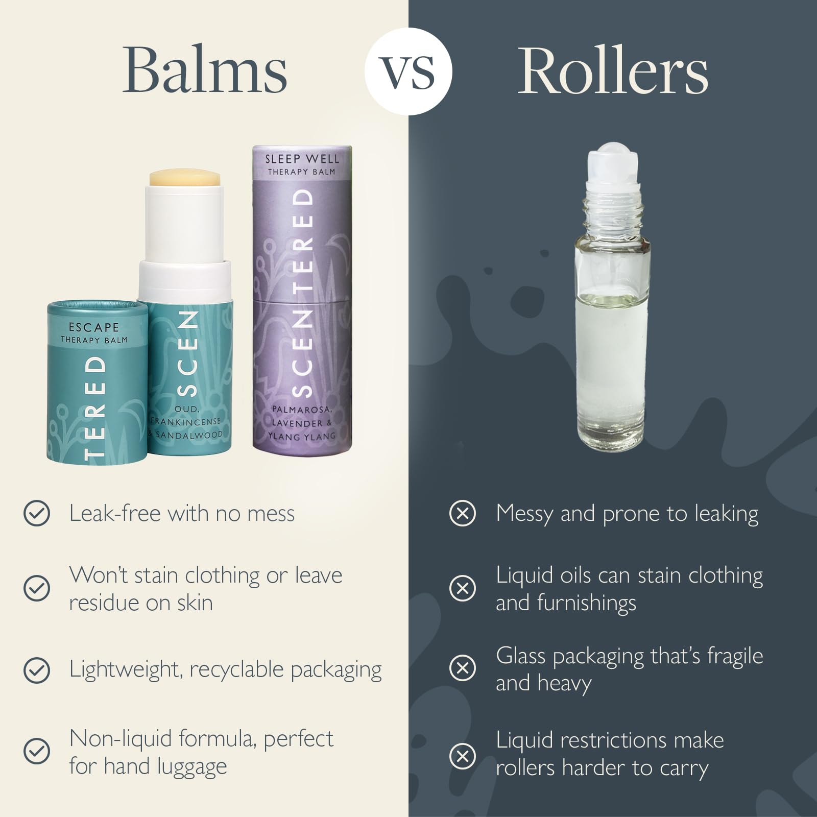Scentered Travel Pouch keeps balms organized for on-the-go self-care.