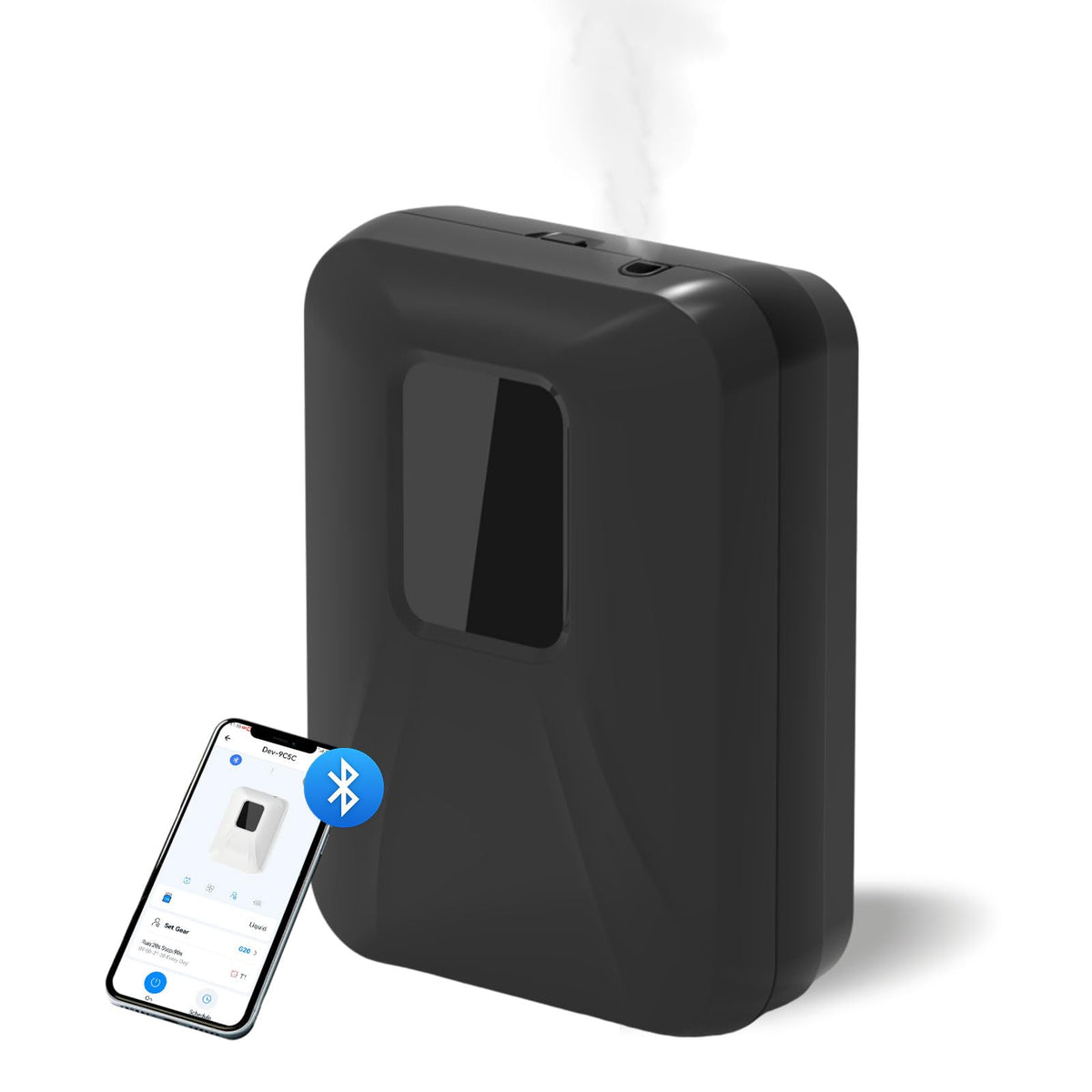 Scentiplus smart diffuser front view showing modern design for balanced home fragrance