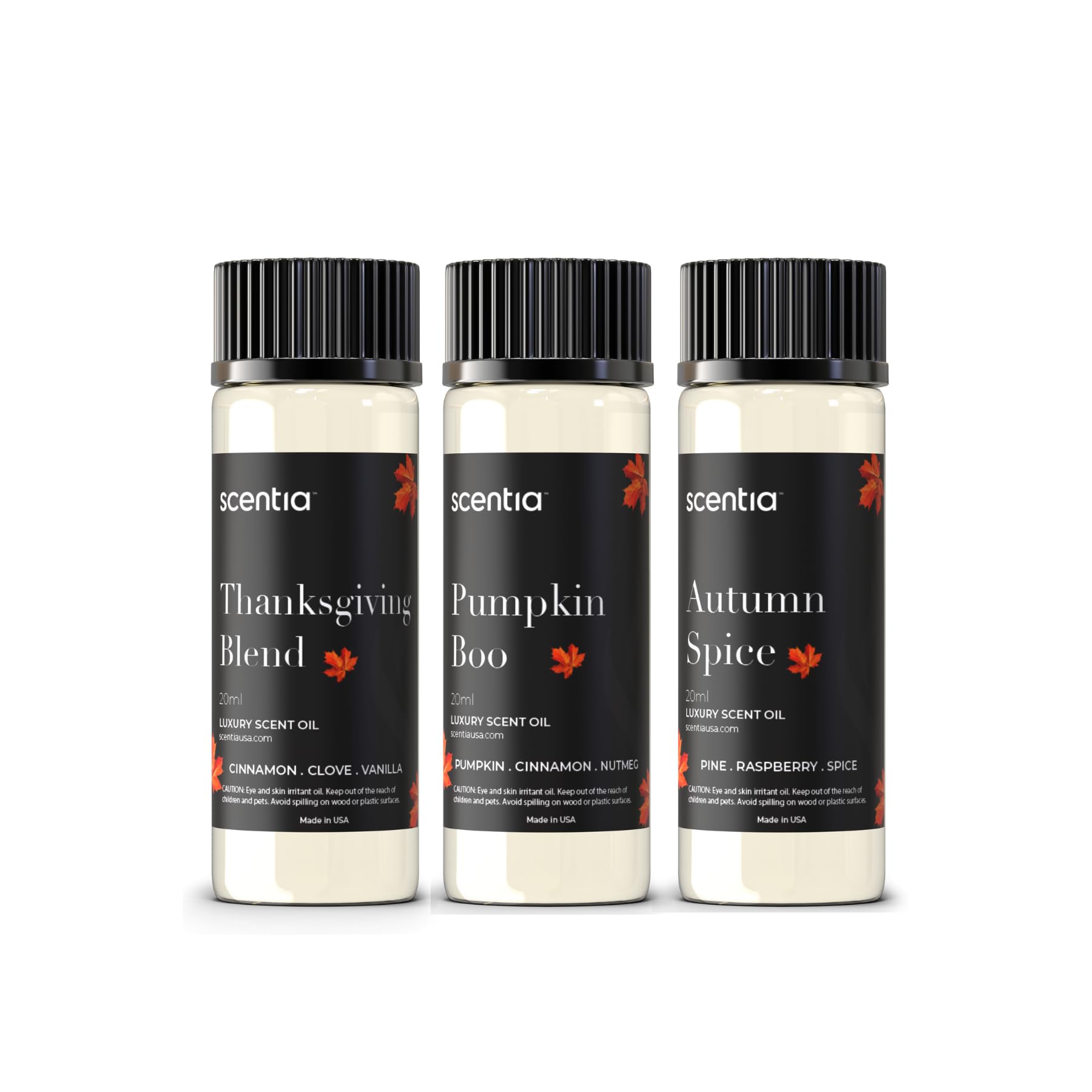 Scentia Autumn Spice bottle ready to elevate living room ambiance