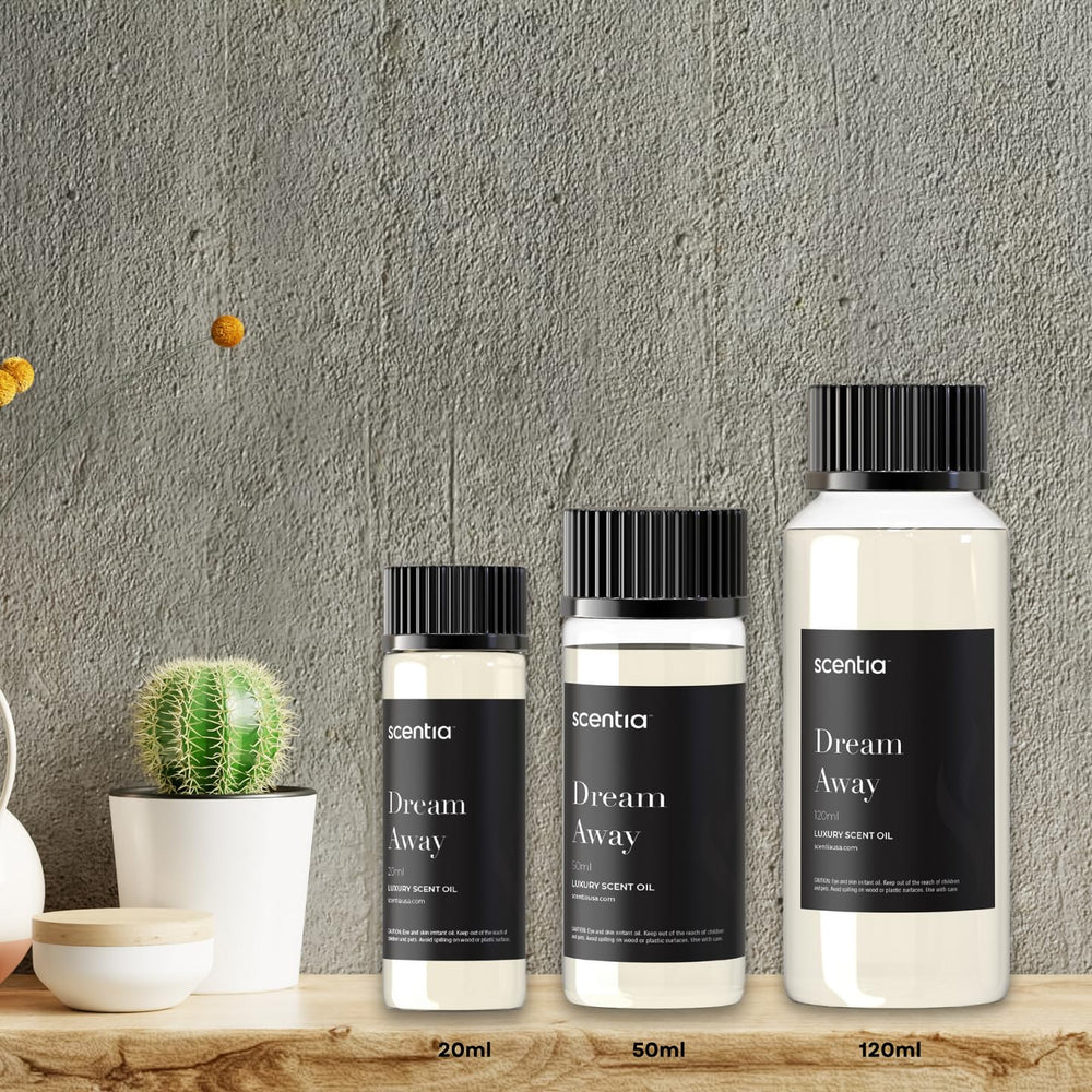 Scentia Dream Away in a cozy room scene creates inviting, subtle aroma.