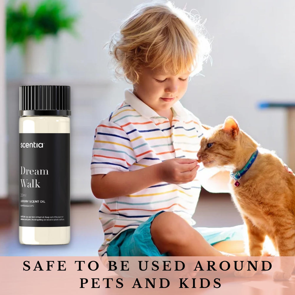 Scentia Dream Walk vetiver-amber-musk base for lasting warmth.