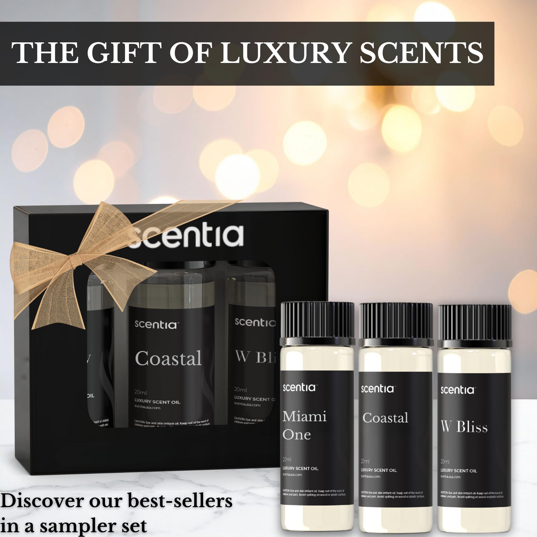 Scentia Coastal bottle with lemon and jasmine for refreshing air