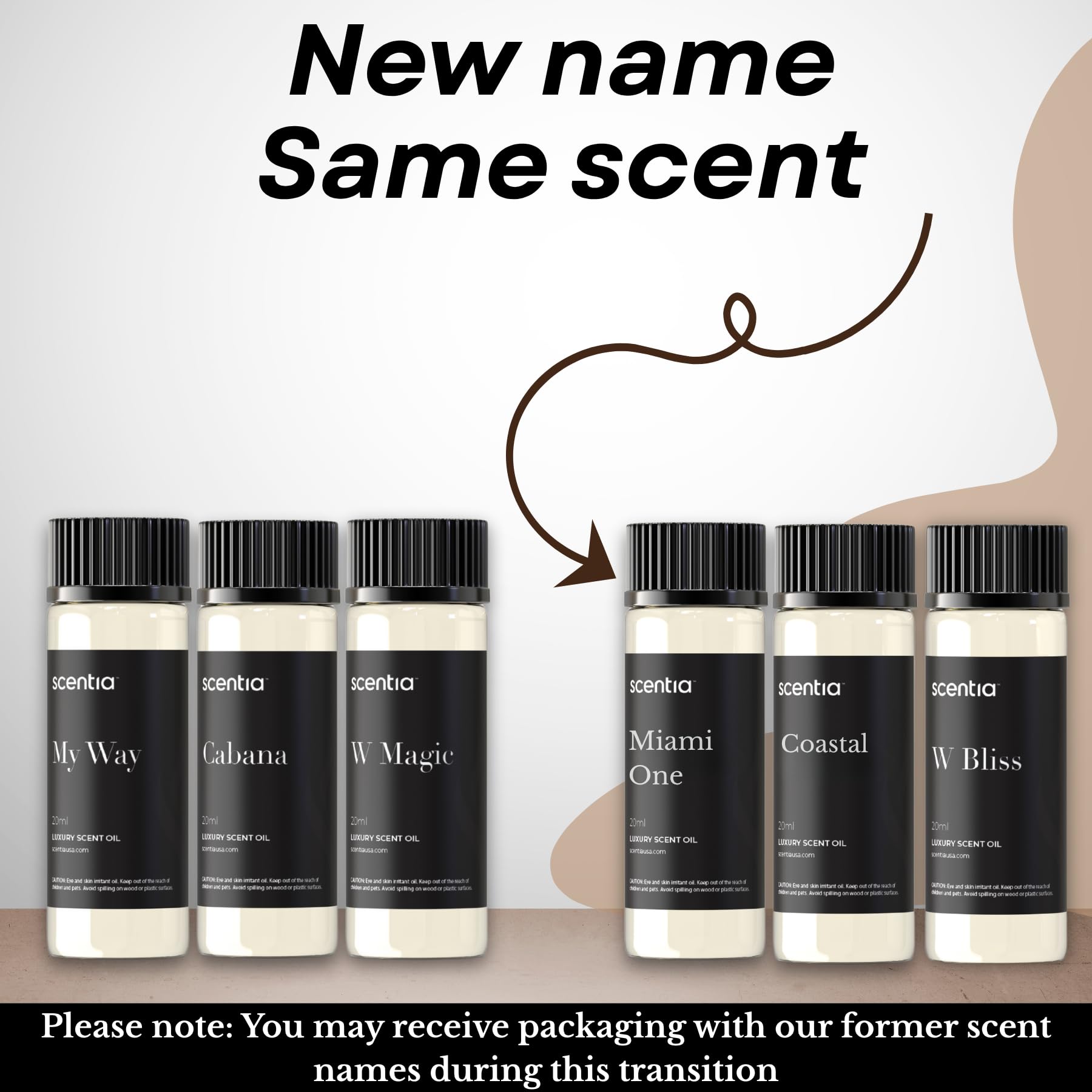 Scentia W Bliss bottle with jasmine and musk for relaxing spaces