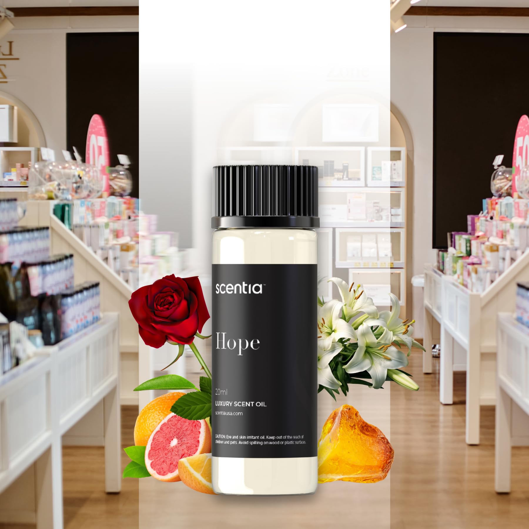 Scentia jasmine-lily heart notes enriching diffuser spaces