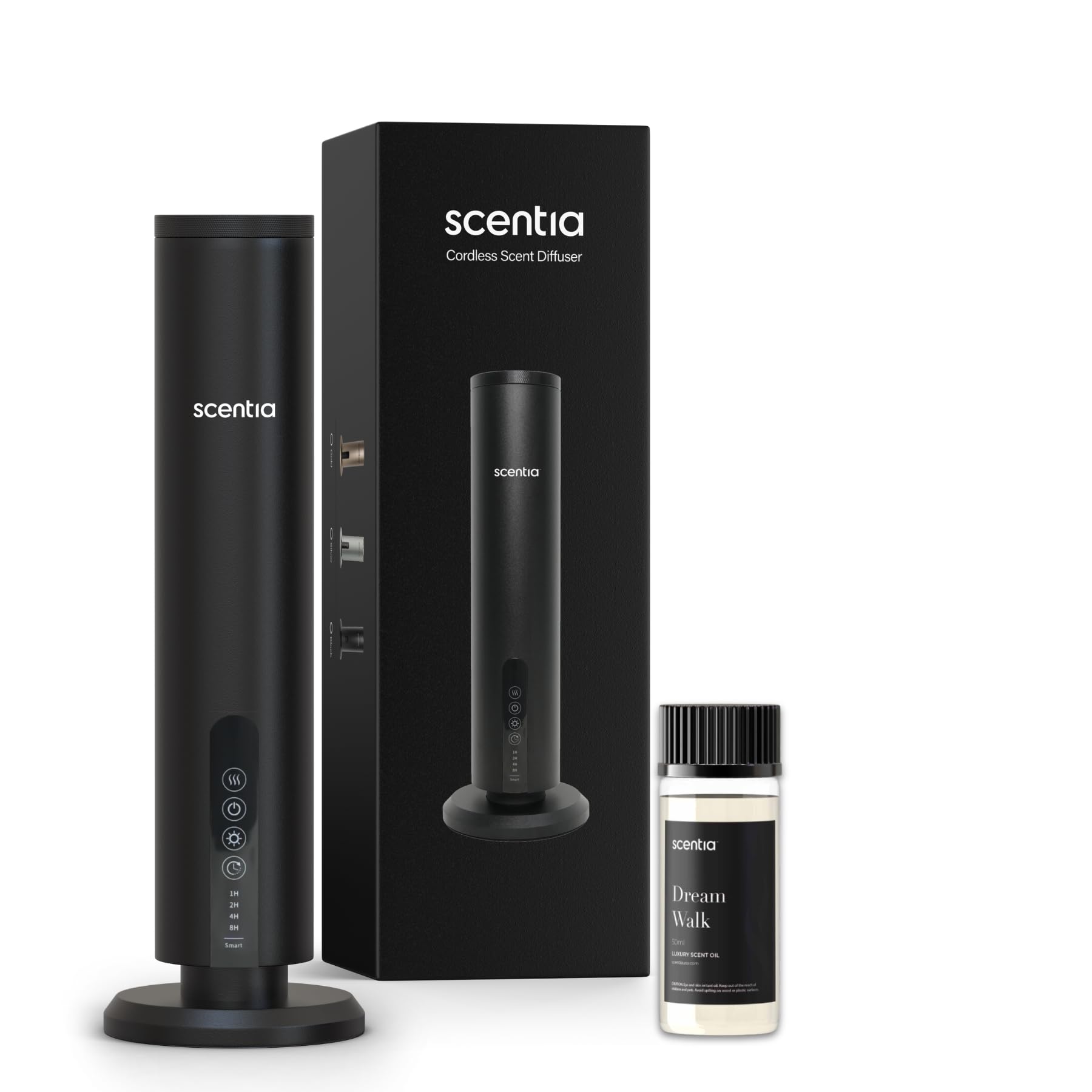 Scentia Max wireless diffuser front view releasing a soft, even fragrance.