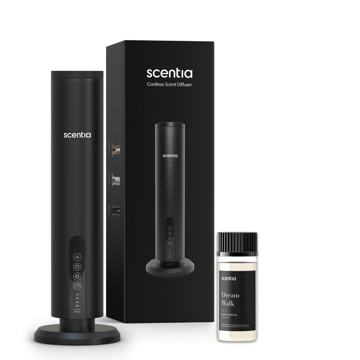 Scentia Max wireless diffuser front view releasing a soft, even fragrance.