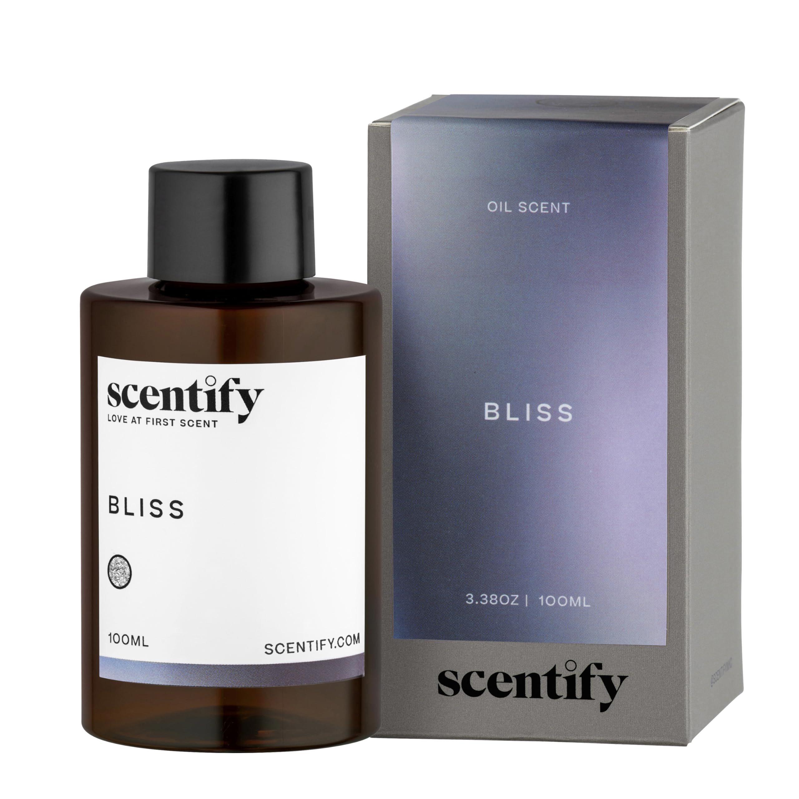 Scentify Bliss bottle pour shows premium diffuser oil for a refined home aroma