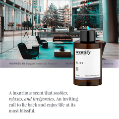 Scentify Bliss middle notes of white tea and violet evoke elegance