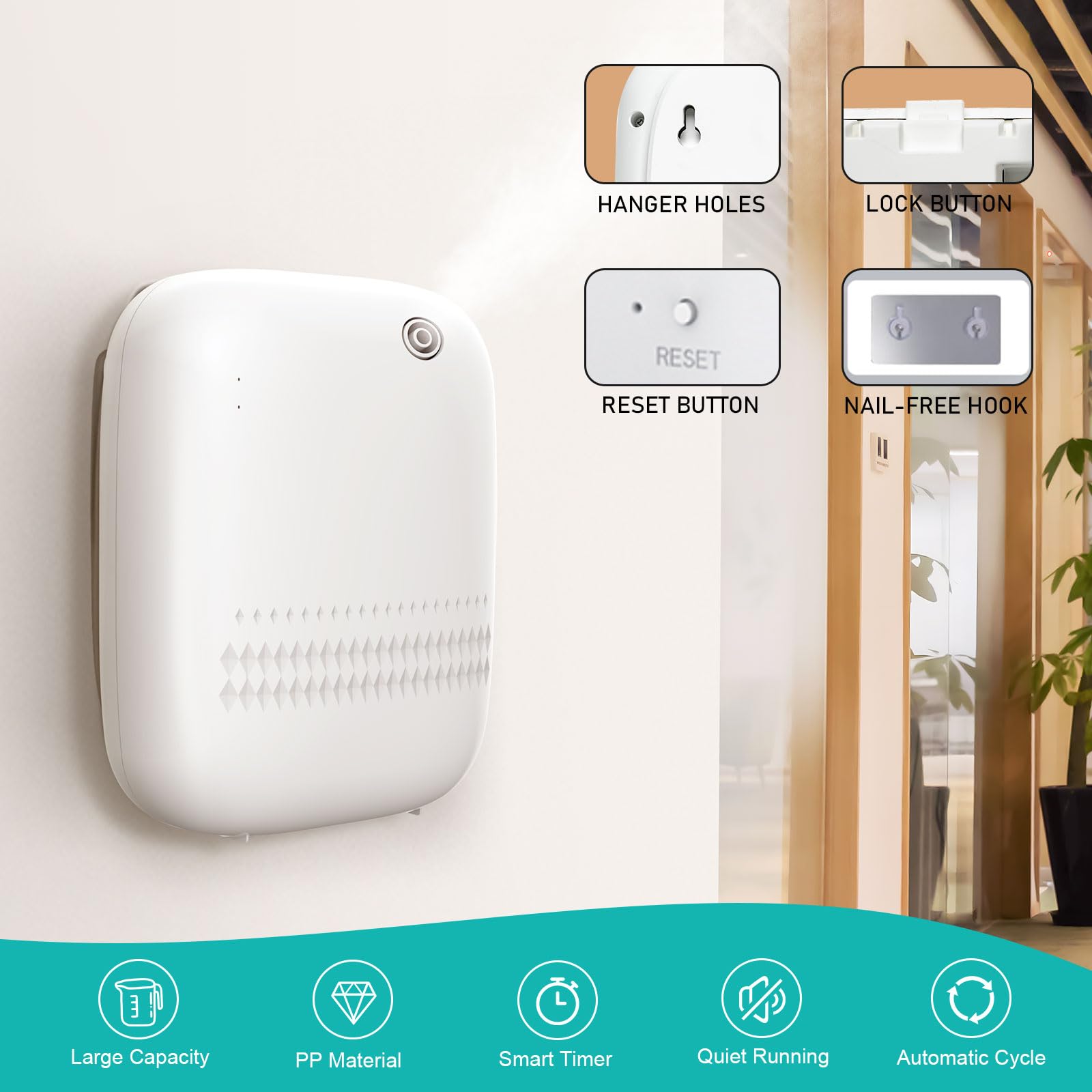 Scentiplus Scent Air Machine LED lighting and Bluetooth connectivity for ambience
