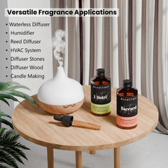 Scentluxe Baccarat diffuser in a cozy living room setting