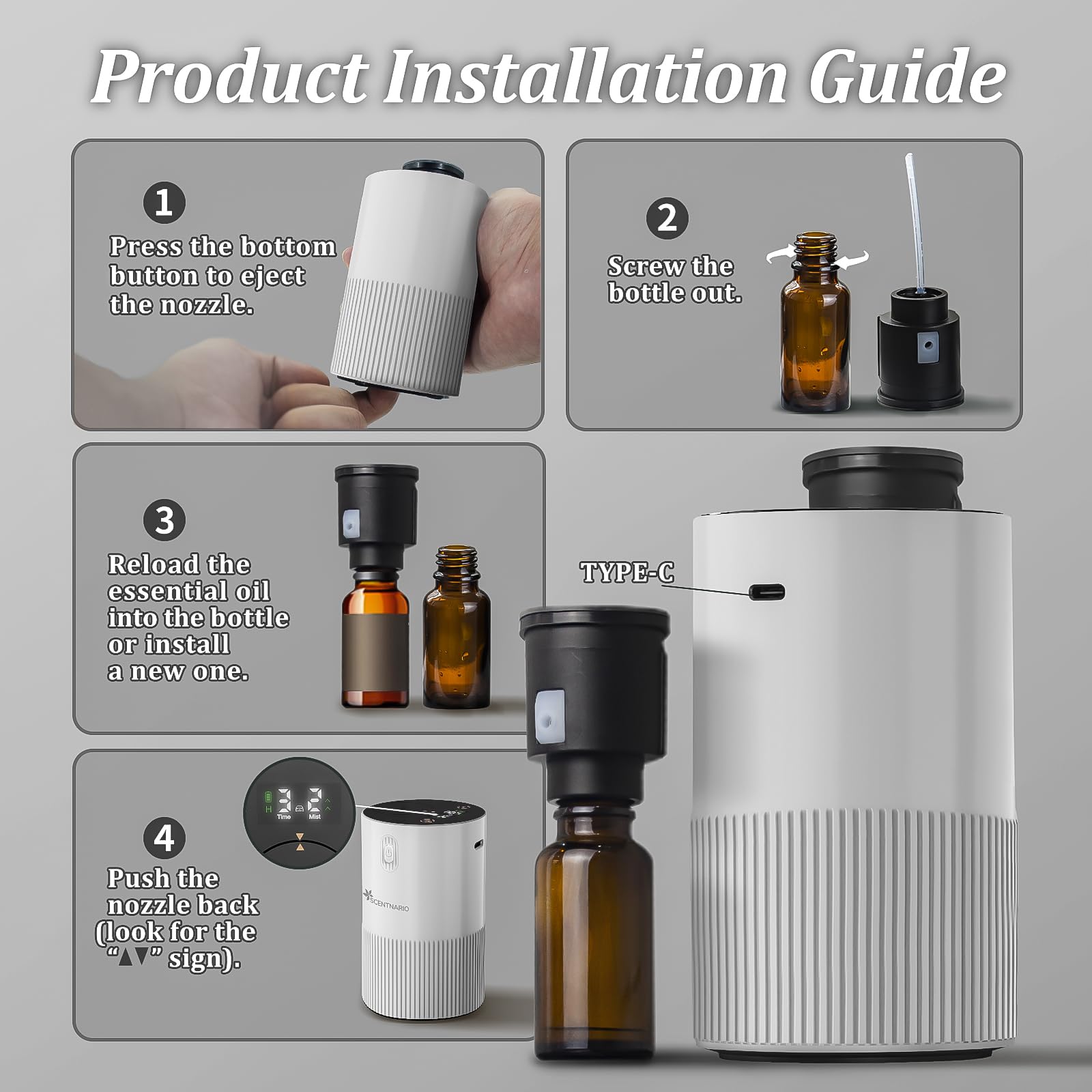 SCENTNARIO waterless diffuser gift packaging suits aromatherapy lovers