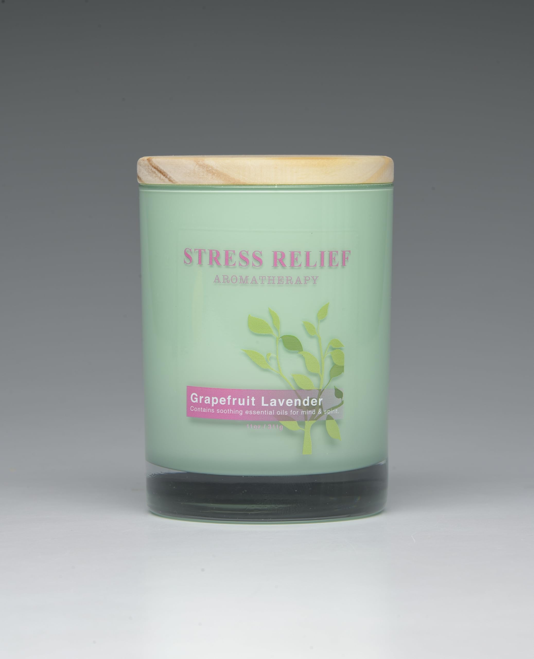 Scentsational stress-relief candle with grapefruit lavender aroma for a calming evening atmosphere