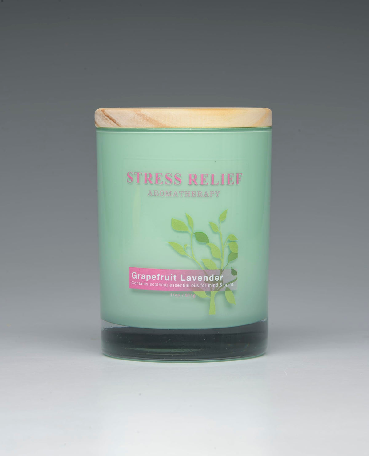 Scentsational stress-relief candle with grapefruit lavender aroma for a calming evening atmosphere