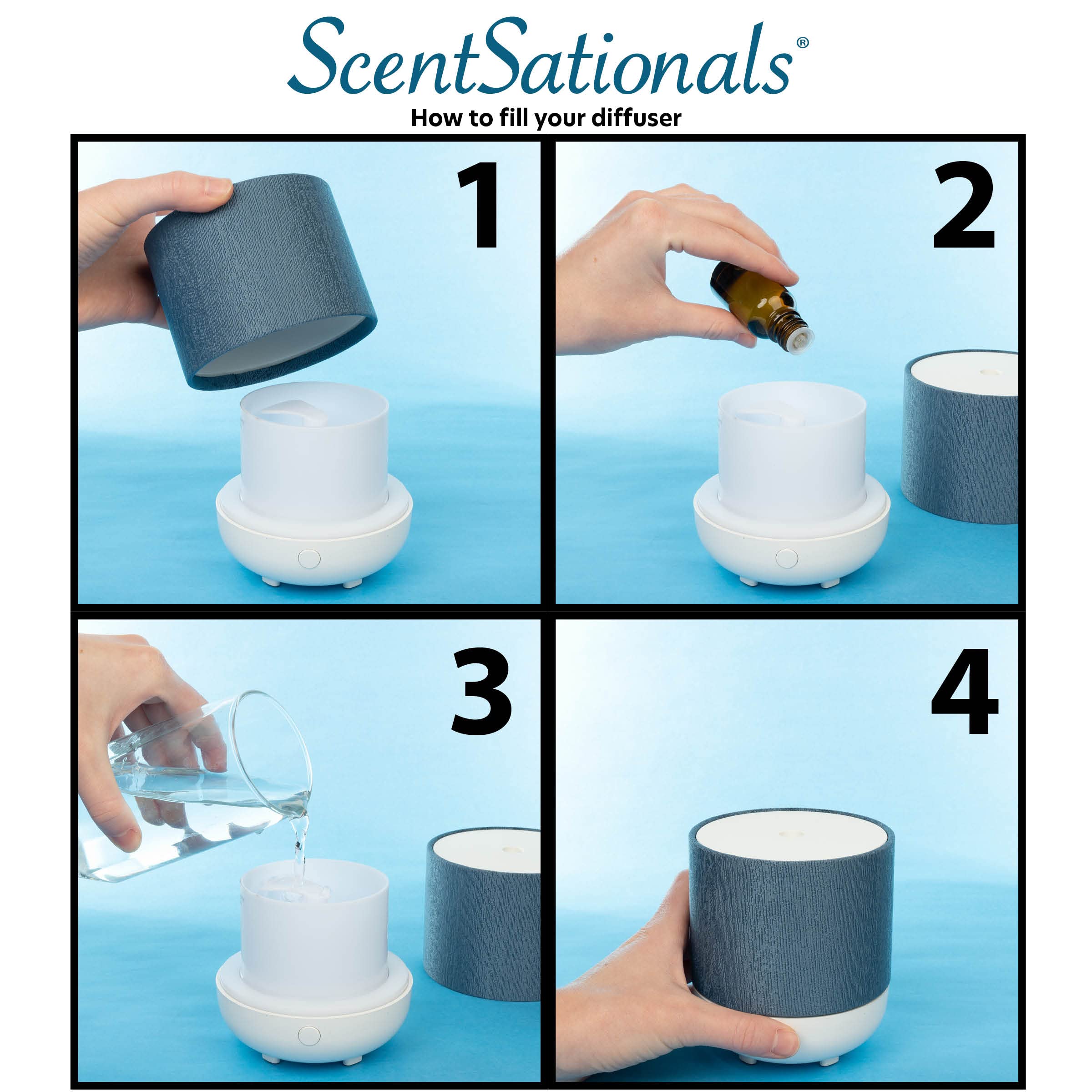 Scentsationals Eclectic Diffuser compatible with a variety of fragrance oils.