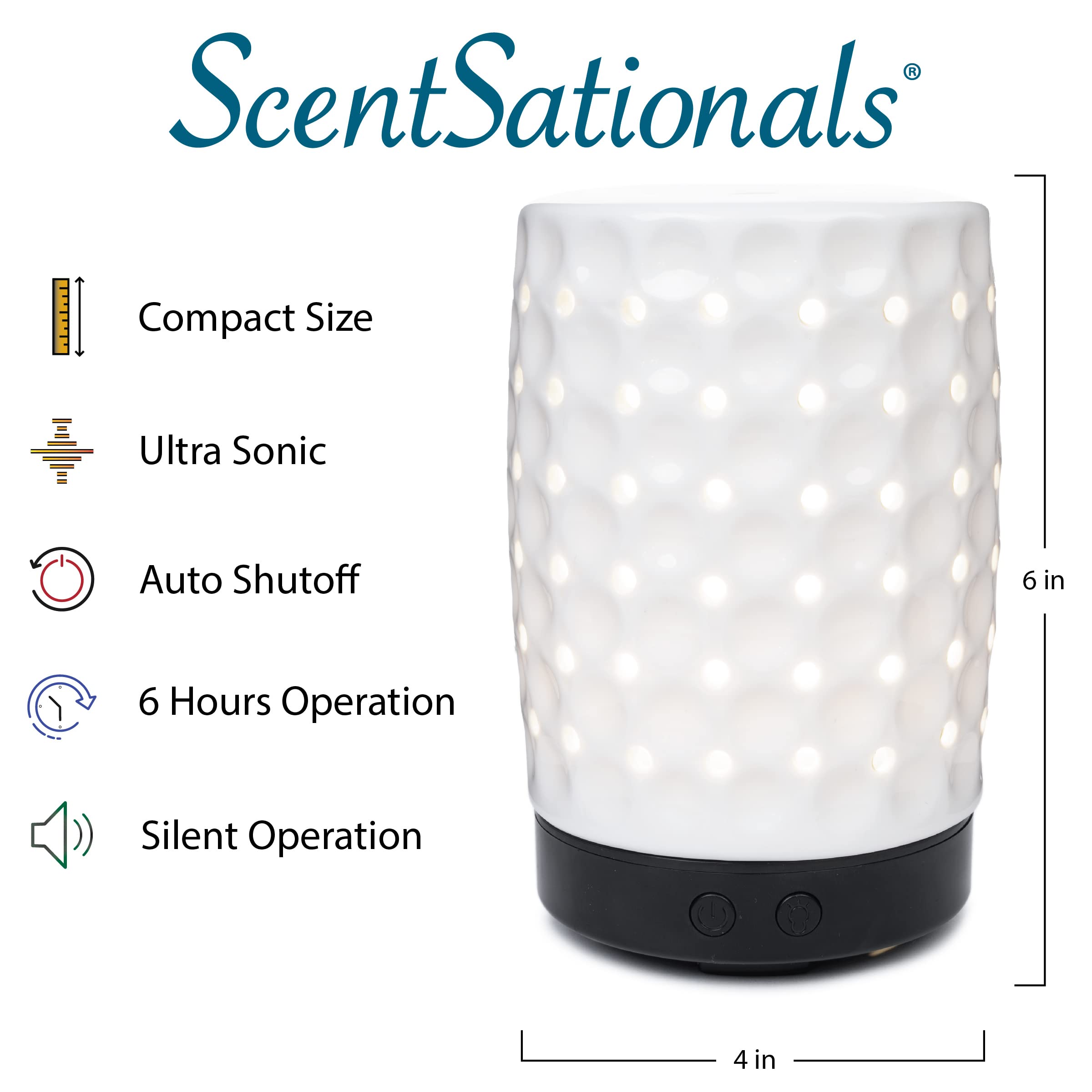 Scentsationals Eclectic Diffuser ultrasonic mist for gentle fragrance spread