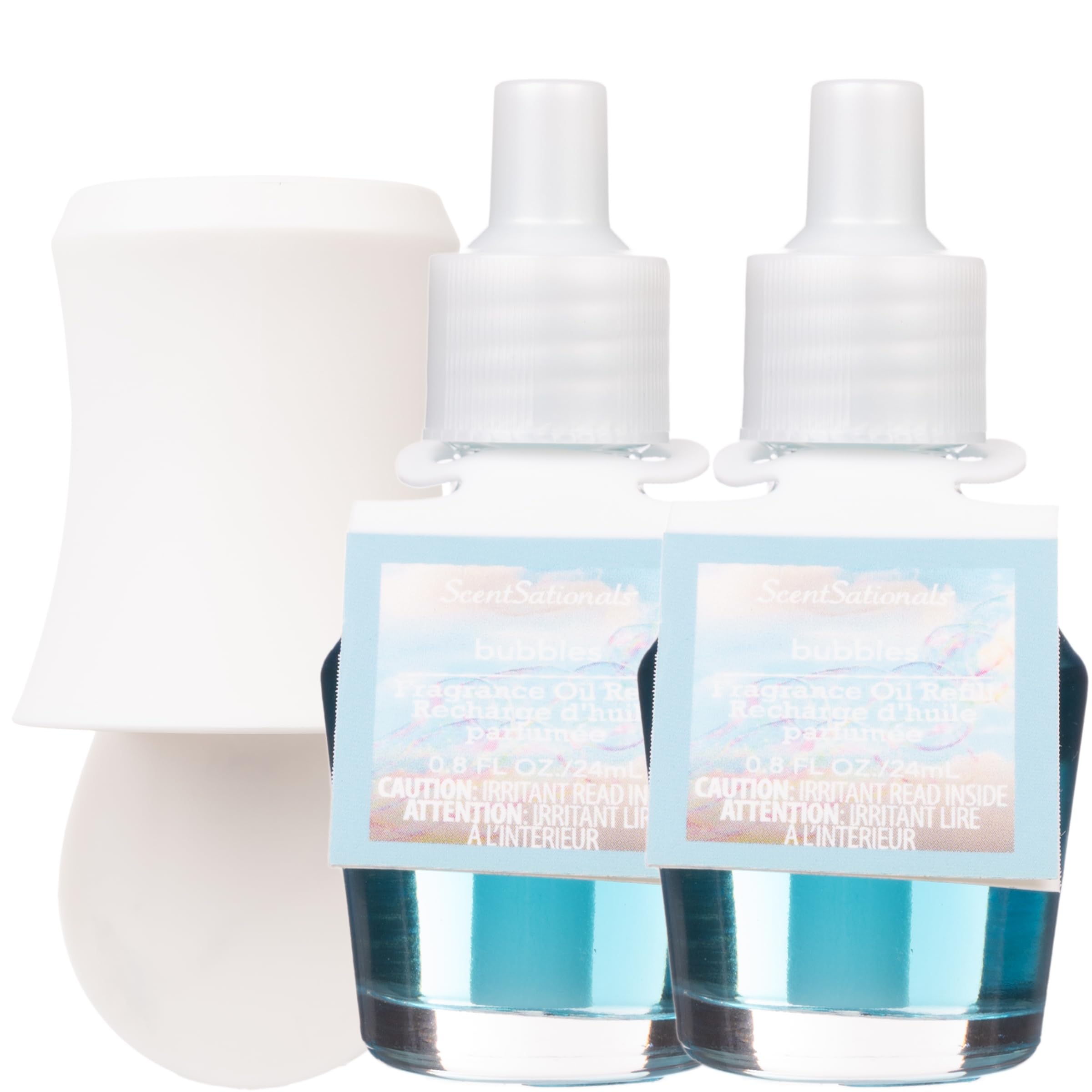 Scentsationals plug-in starter set with bubbles aroma freshens rooms