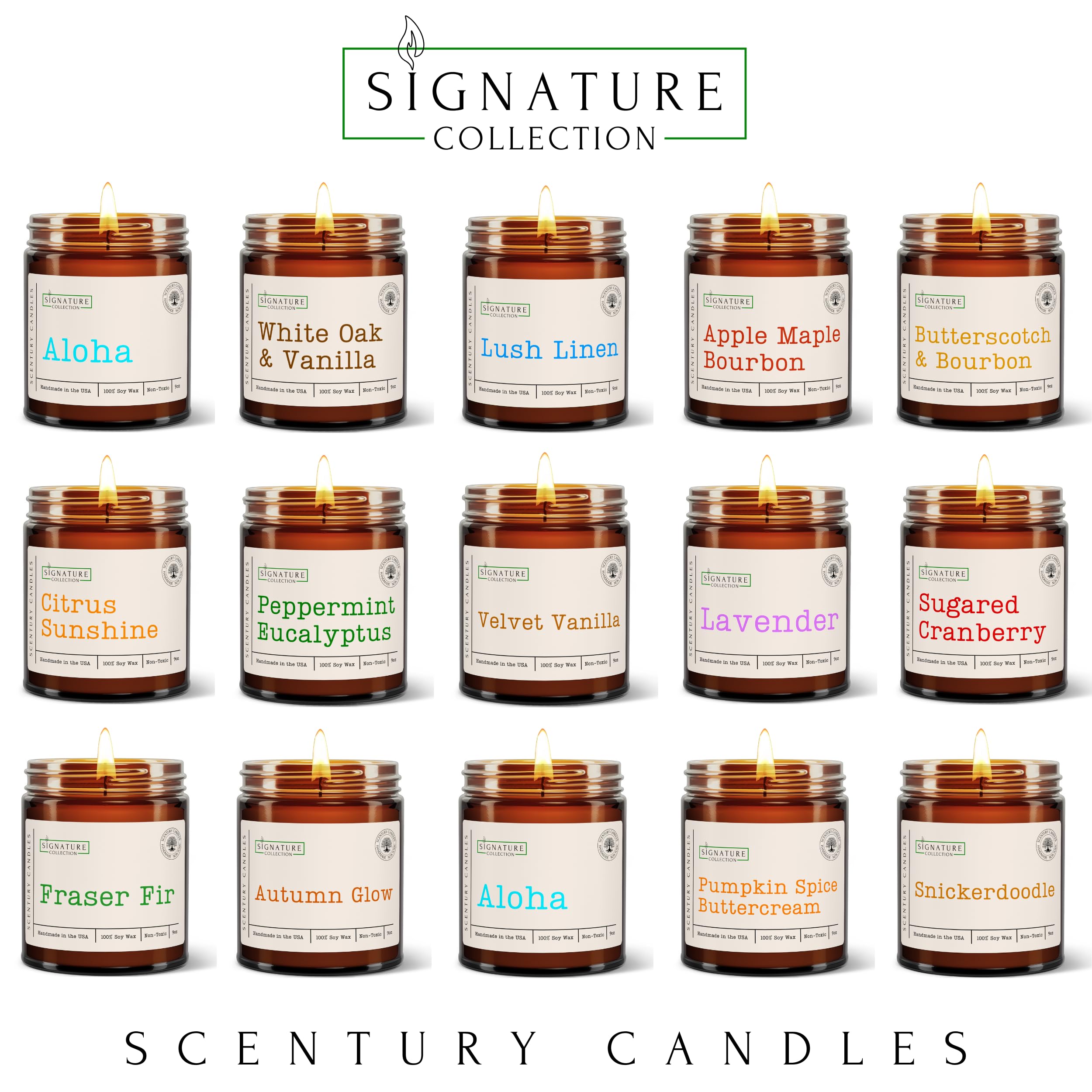 Scentury Autumn Glow wax texture shows smooth pour for a clean burn