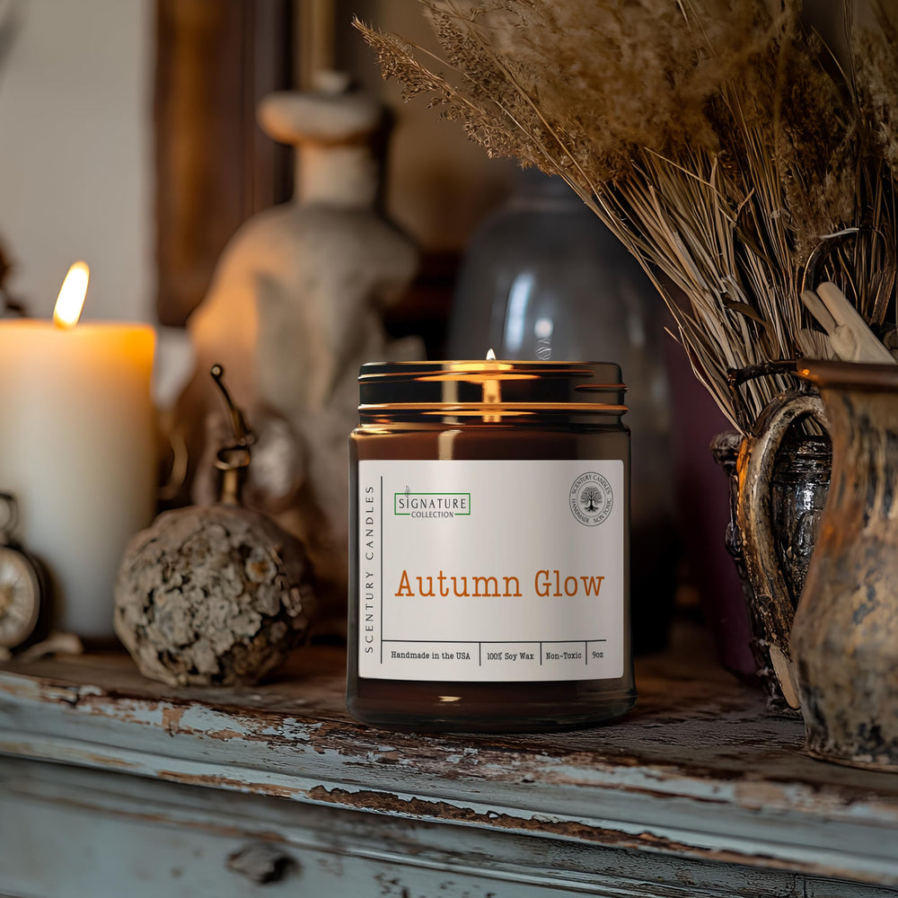 Scentury Autumn Glow in living room creates inviting autumn ambience