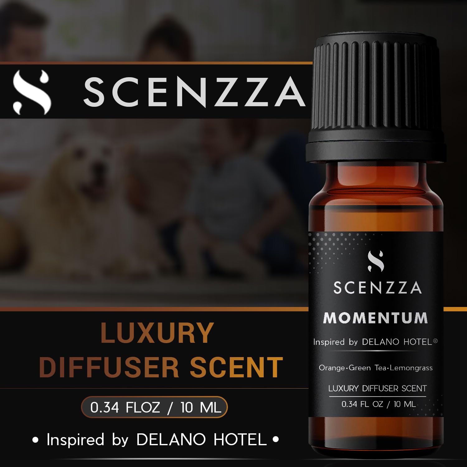 SCENZZA Momentum opening notes visual showcases citrus freshness.