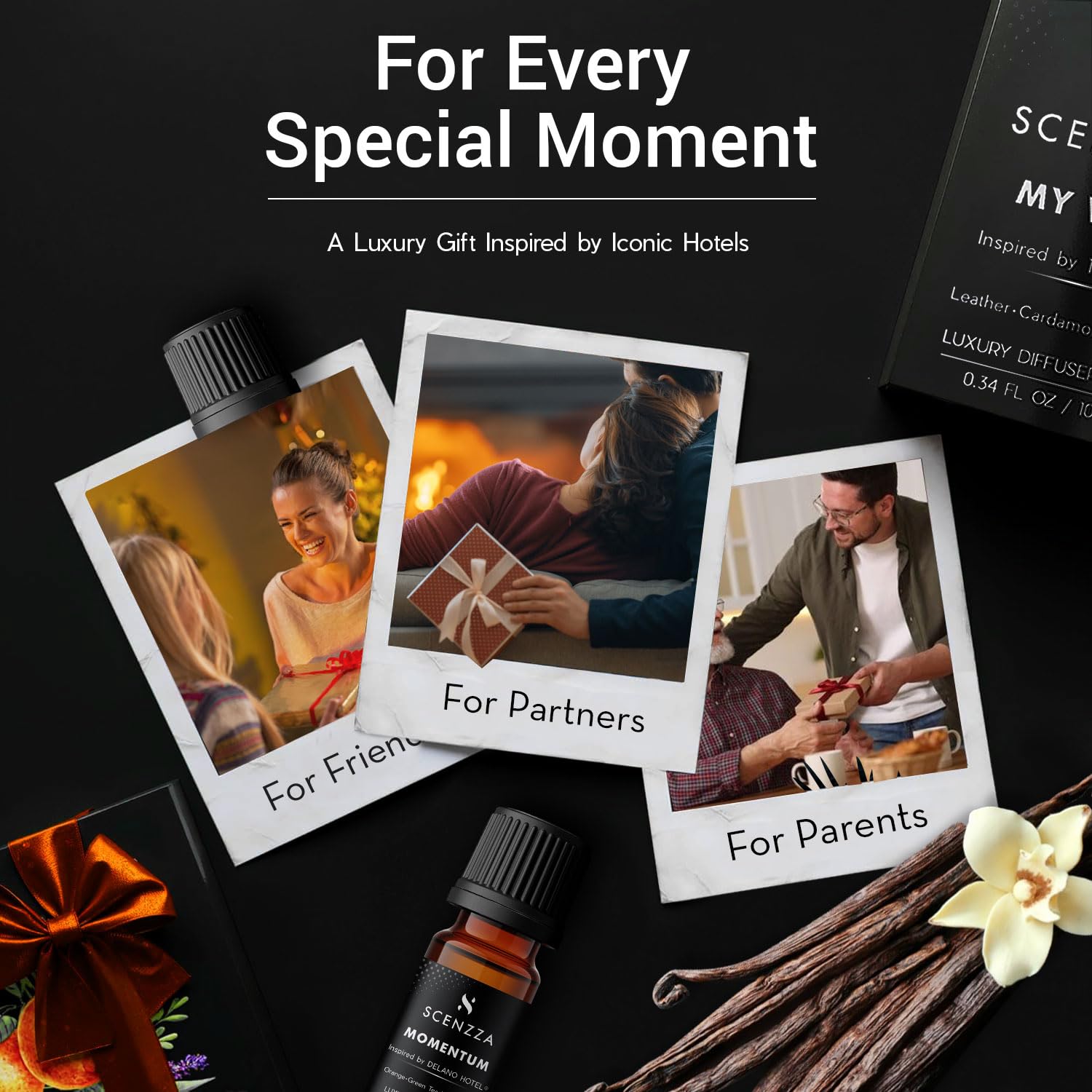 SCENZZA Momentum waterless diffuser compatibility for extended use.