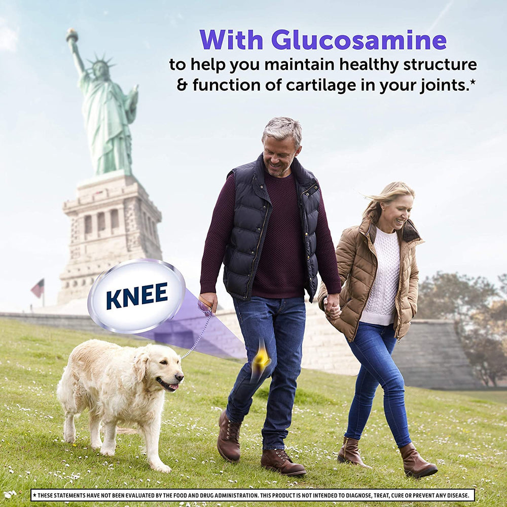 Schiff Glucosamine 2000mg softgels on white background.