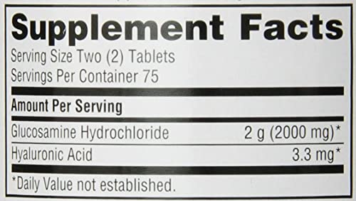 Schiff Glucosamine with Hyaluronic Acid capsules inside bottle for daily administration.