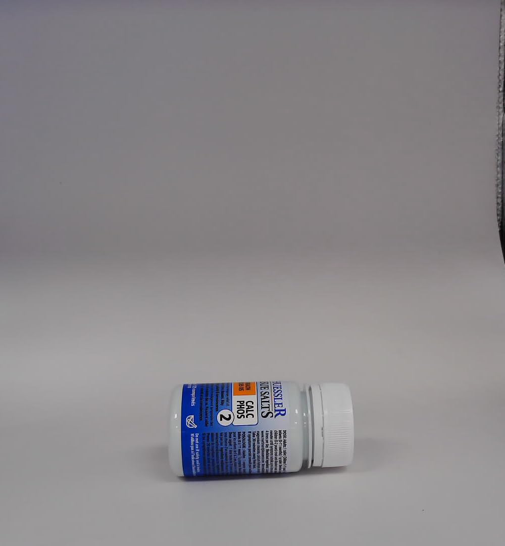 Schuessler Calc Phos 6X bottle pouring view for on-the-go use.