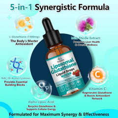 Scibalia liposomal glutathione dropper dispensing 2ml for precise daily dosing