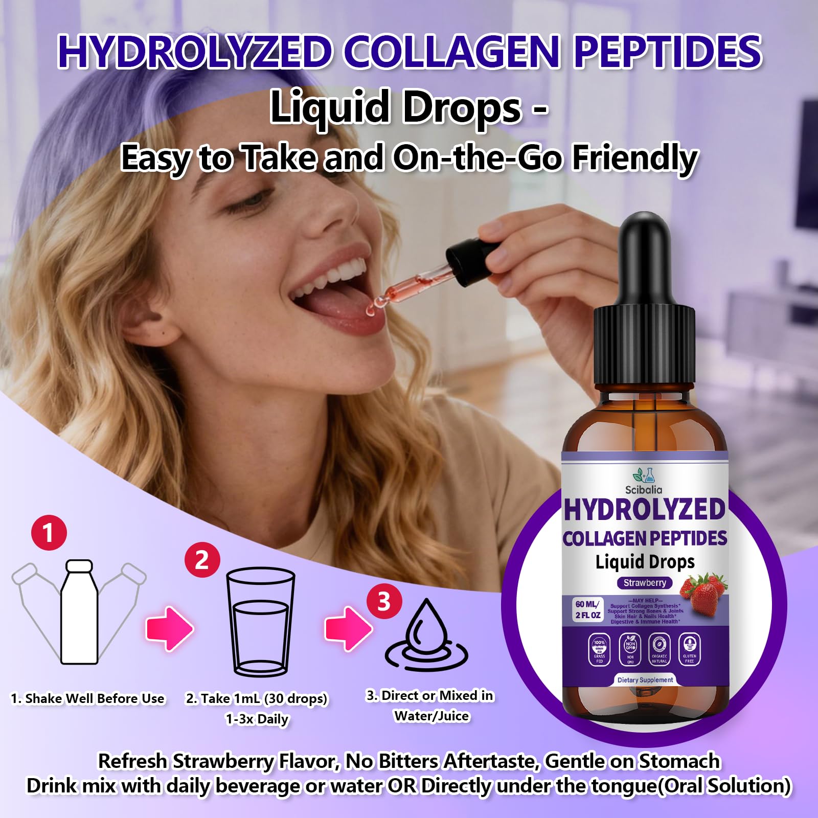 Keto and Paleo friendly collagen drops for versatile diets