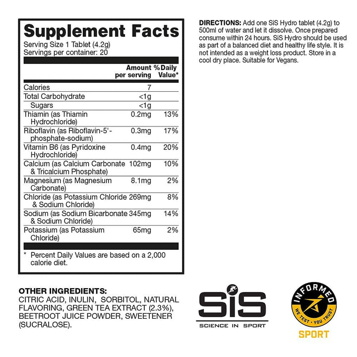 Science in Sport Hydro endurance hydration during running and cycling workouts