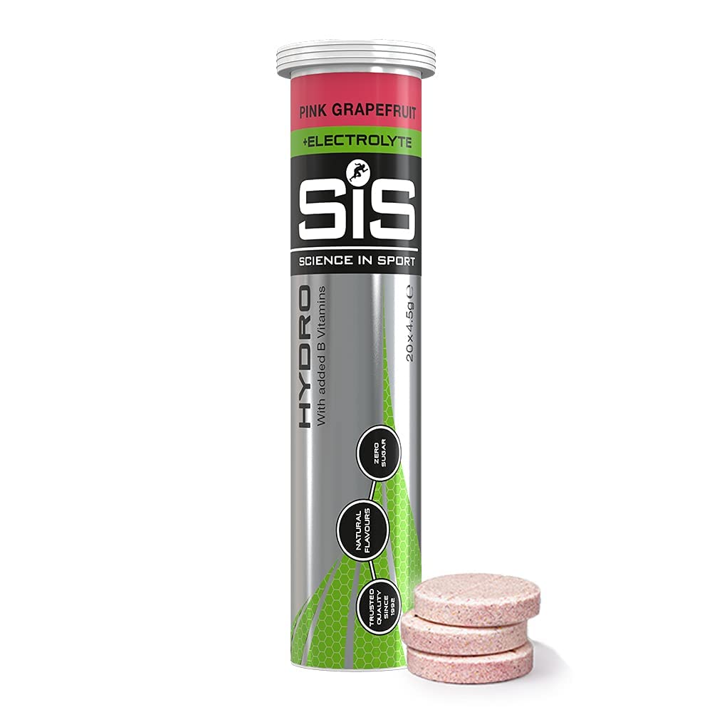 Science in Sport Hydro tablet dissolving in water for quick hydration during workouts