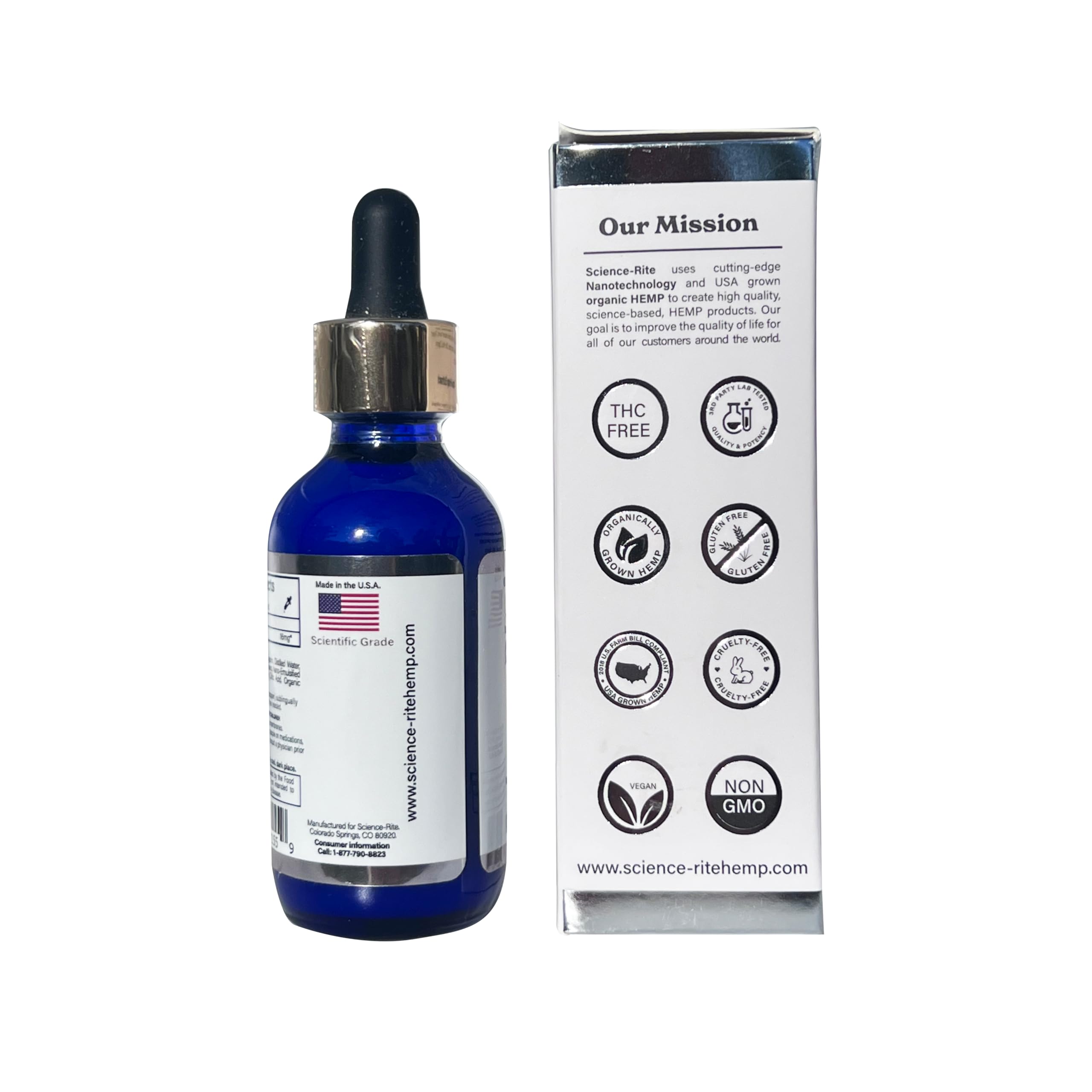 Science-Rite made in USA Colorado Springs label supports trusted manufacturing.