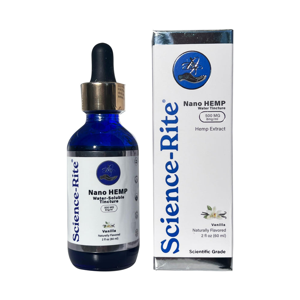 Science-Rite label closeup emphasizes vegan non-GMO ingredients and scientific-grade formulation.
