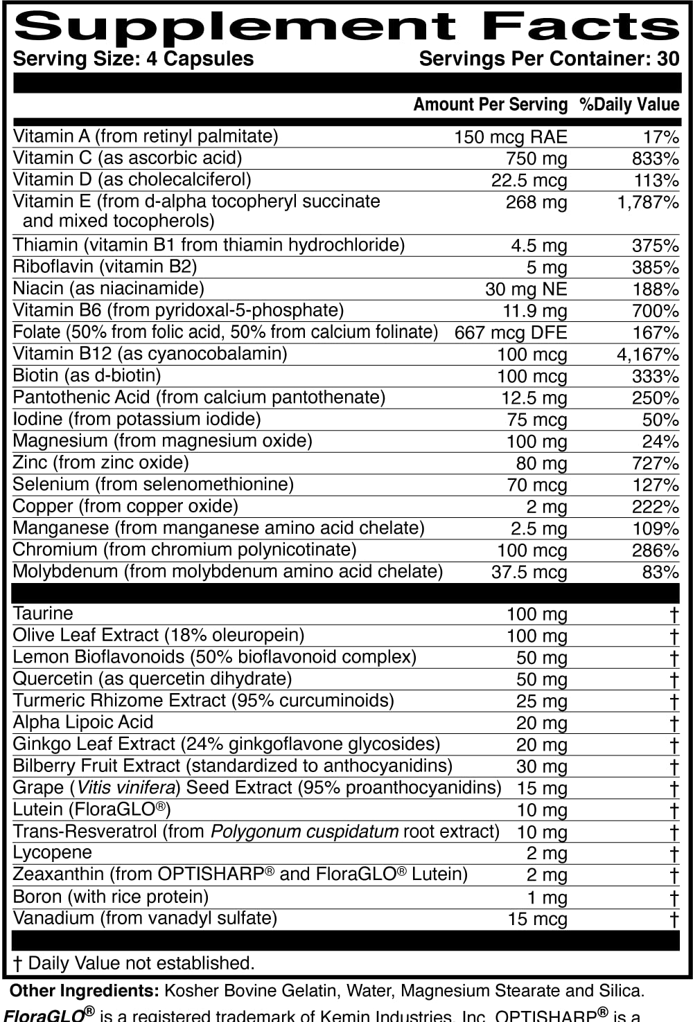 ScienceBased Health MacularProtect Complete manufactured in USA in NSF-certified facilities