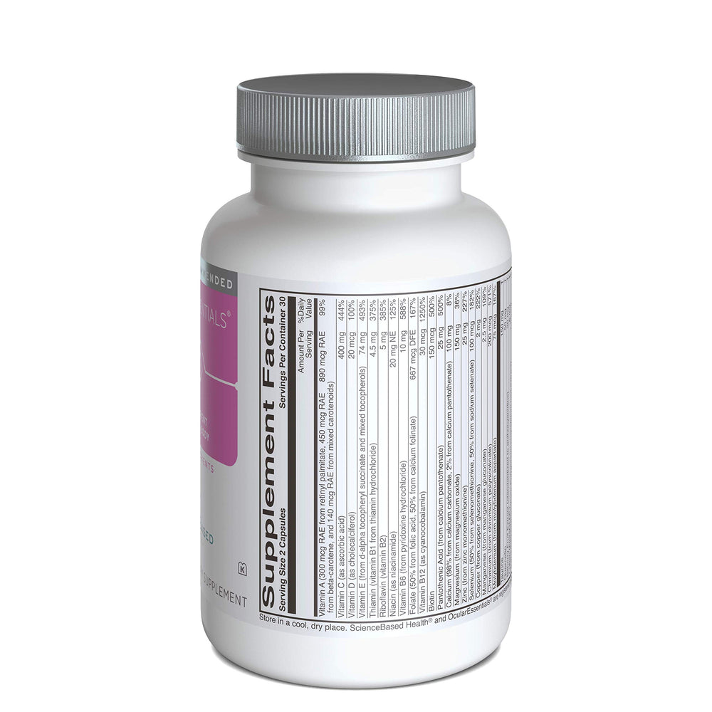 OcularEssentials cap pouring capsules suitable for easy daily dosing.