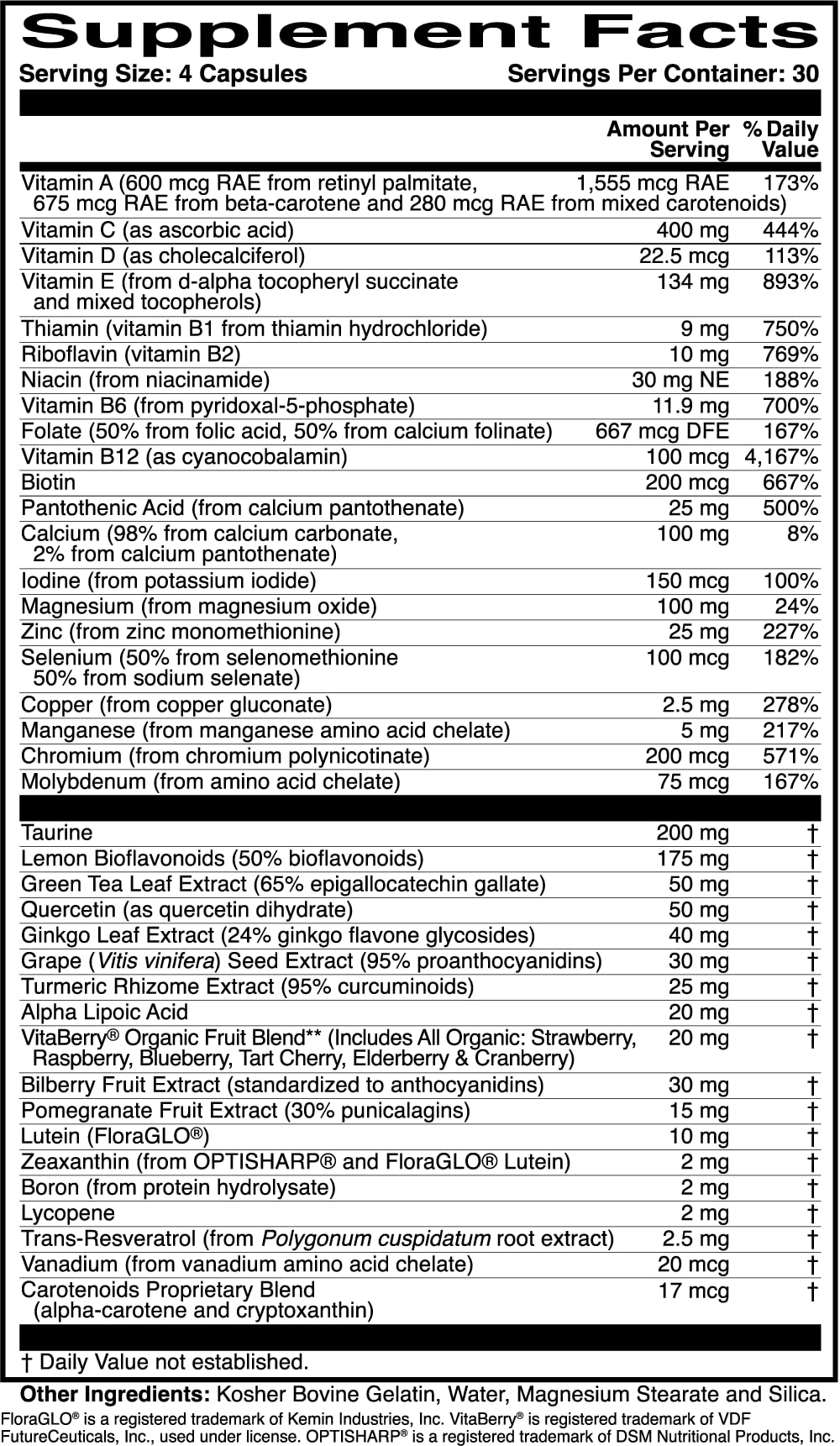 ScienceBased Health OcularProtect bottle on shelf beside other vitamins.