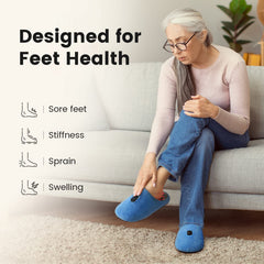 Scienlodic rechargeable foot therapy device back view with easy controls.