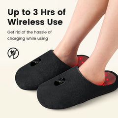 Scienlodic foot therapy in pulse mode view demonstrates safer heat dissipation