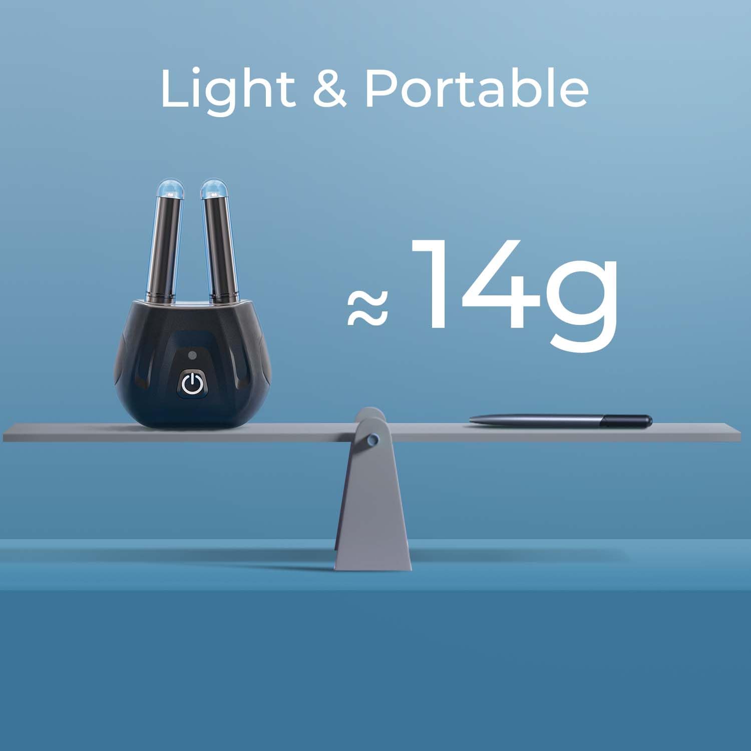 Scienlodic travel-friendly therapy device for on-the-go relief.