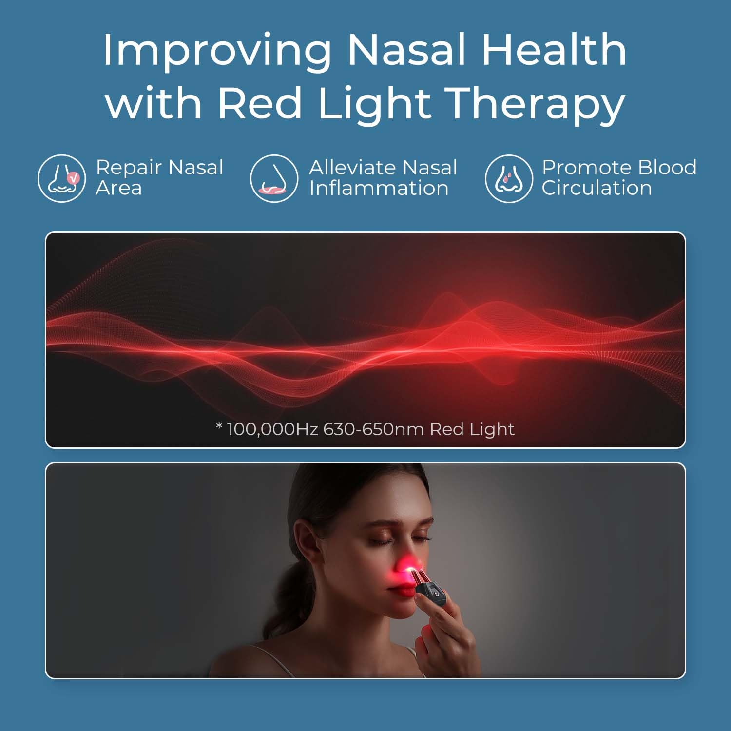 Scienlodic wireless nasal therapy setup with untangled convenience.