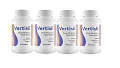 Scientific Health Vertisil four-bottle pack offers convenient vertigo support.