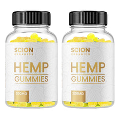 Scion Organics hemp gummies raspberry flavor for daily joint support